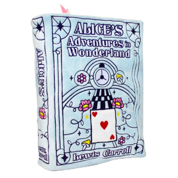 Alice in wonderland book plush